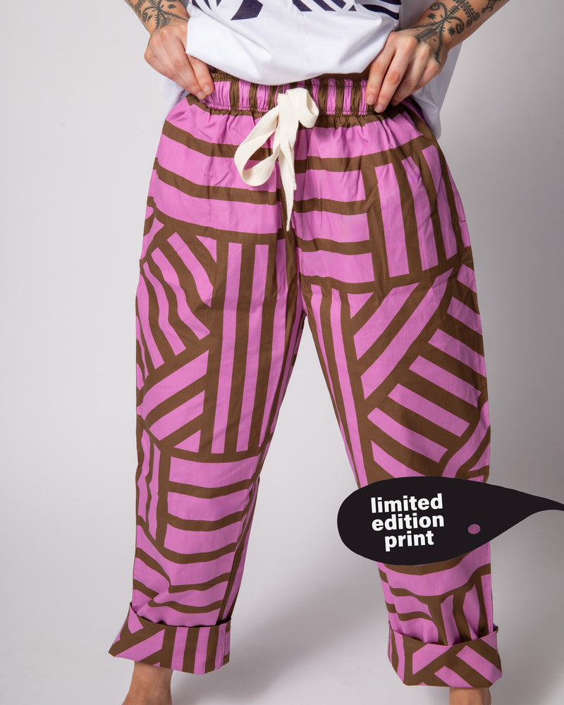 Elasticated Relaxed Fit Trousers - Sidewinder Caramallow