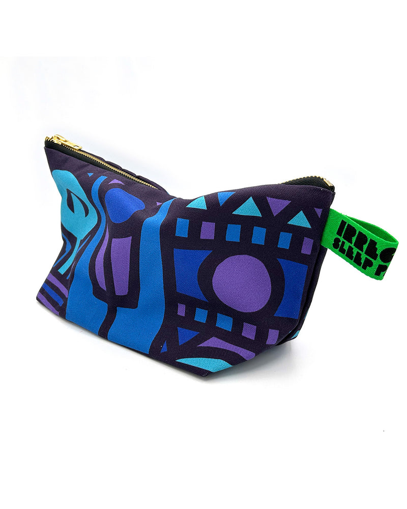 Organic Cotton Washbag in Celeste