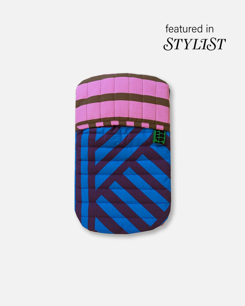 Quilted hot water bottle in Sidewinder
