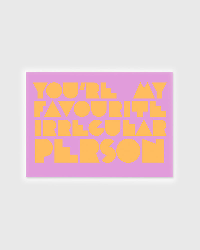 Irregular Greeting Card