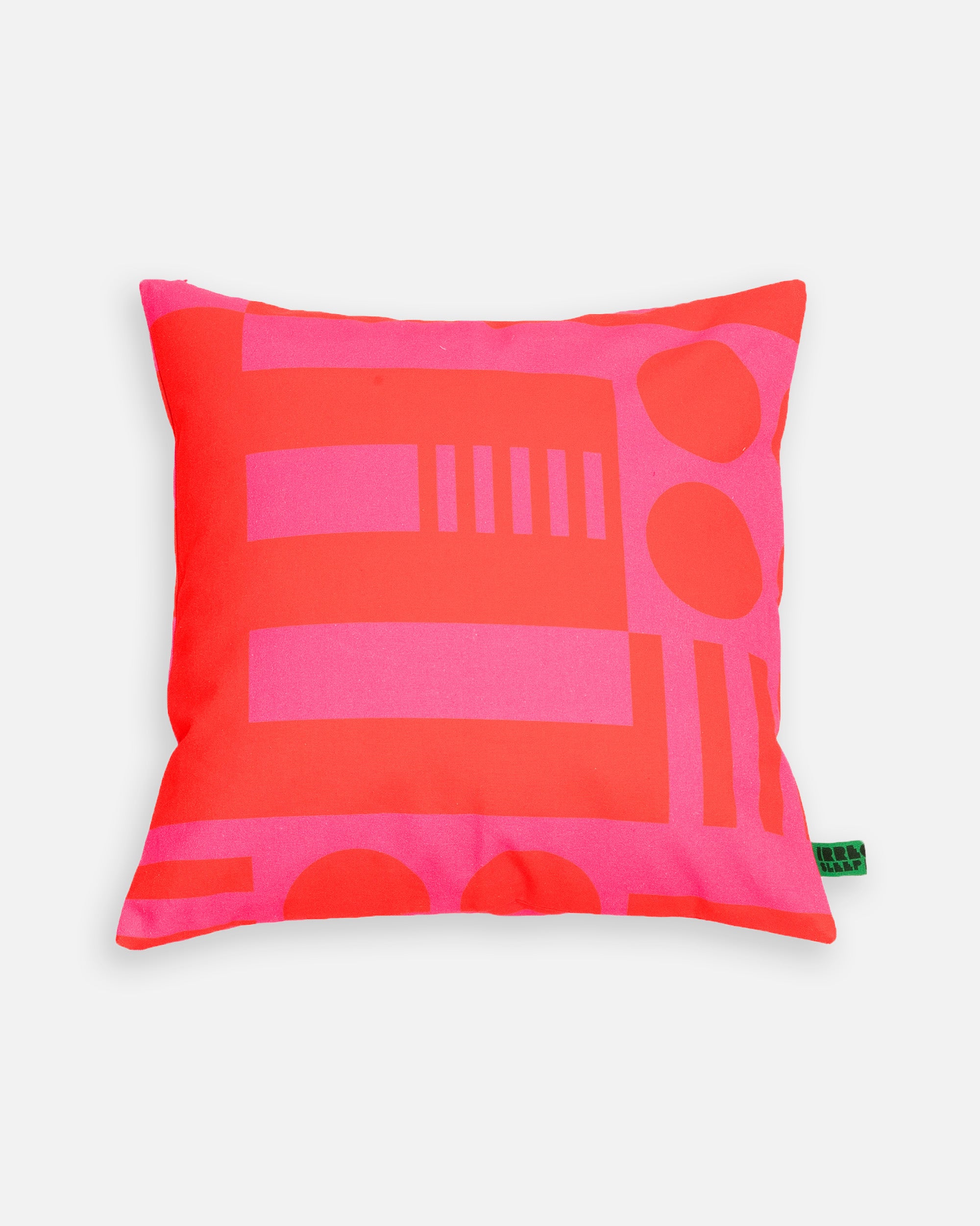Canvas cushion cover in Hot Pink