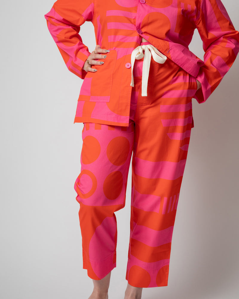 Jumbo Paradox High Waisted Trousers in Hot Pink