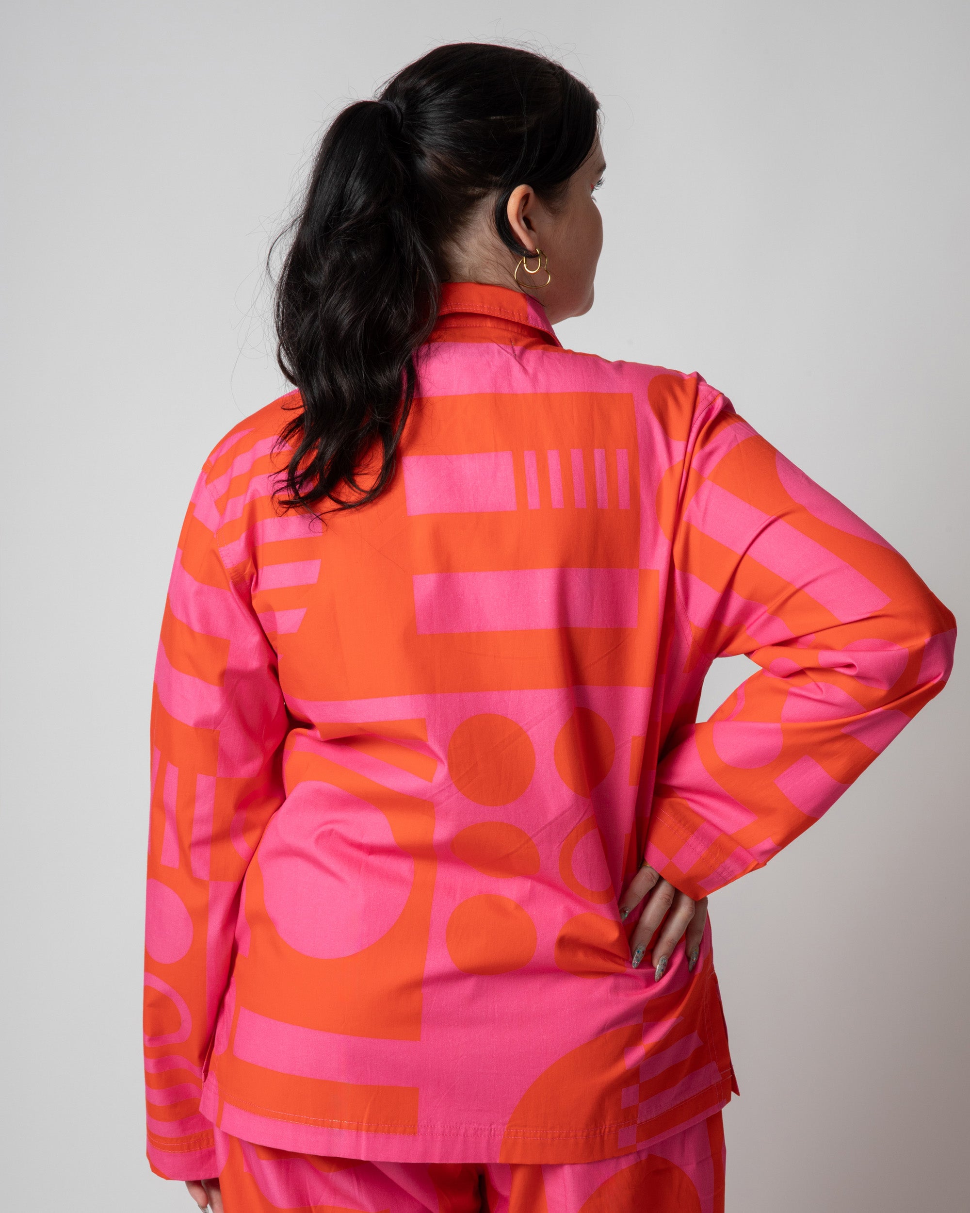 Paradox Pyjama Jacket in Hot Pink