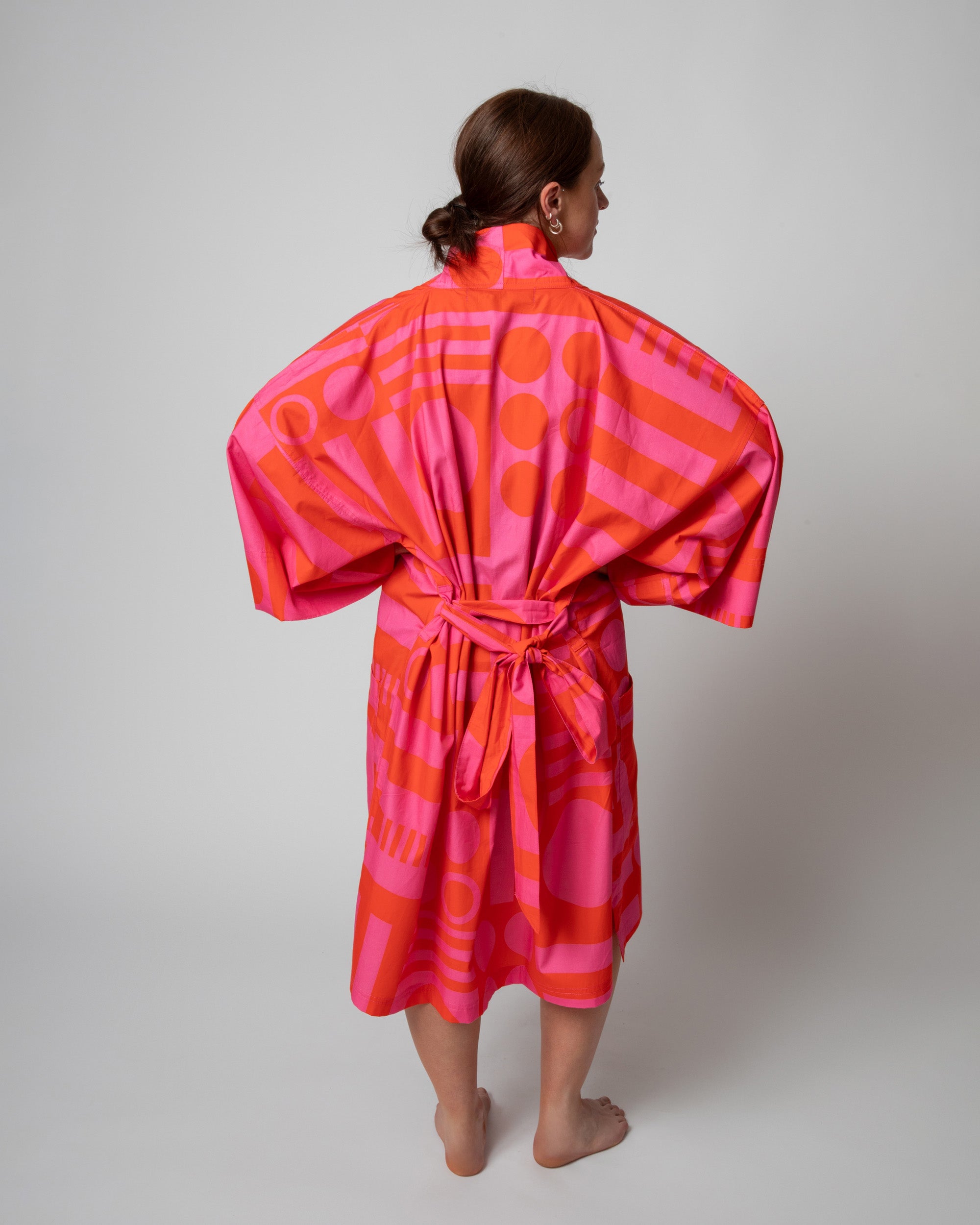Pink Robe Paper Paradox Robe in Hot Pink | Irregular Sleep Pattern