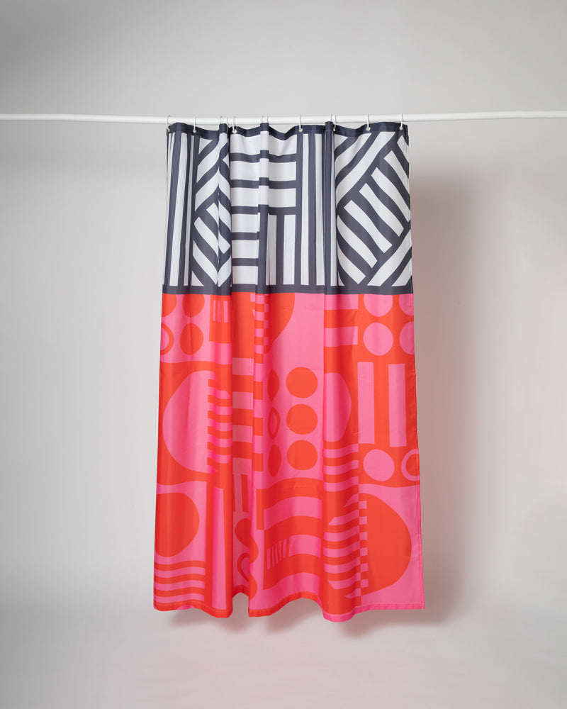 Shower Curtain Hot Pink