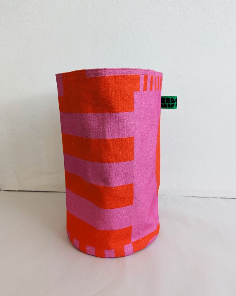 Small Storage Bag in Hot Pink / Mono