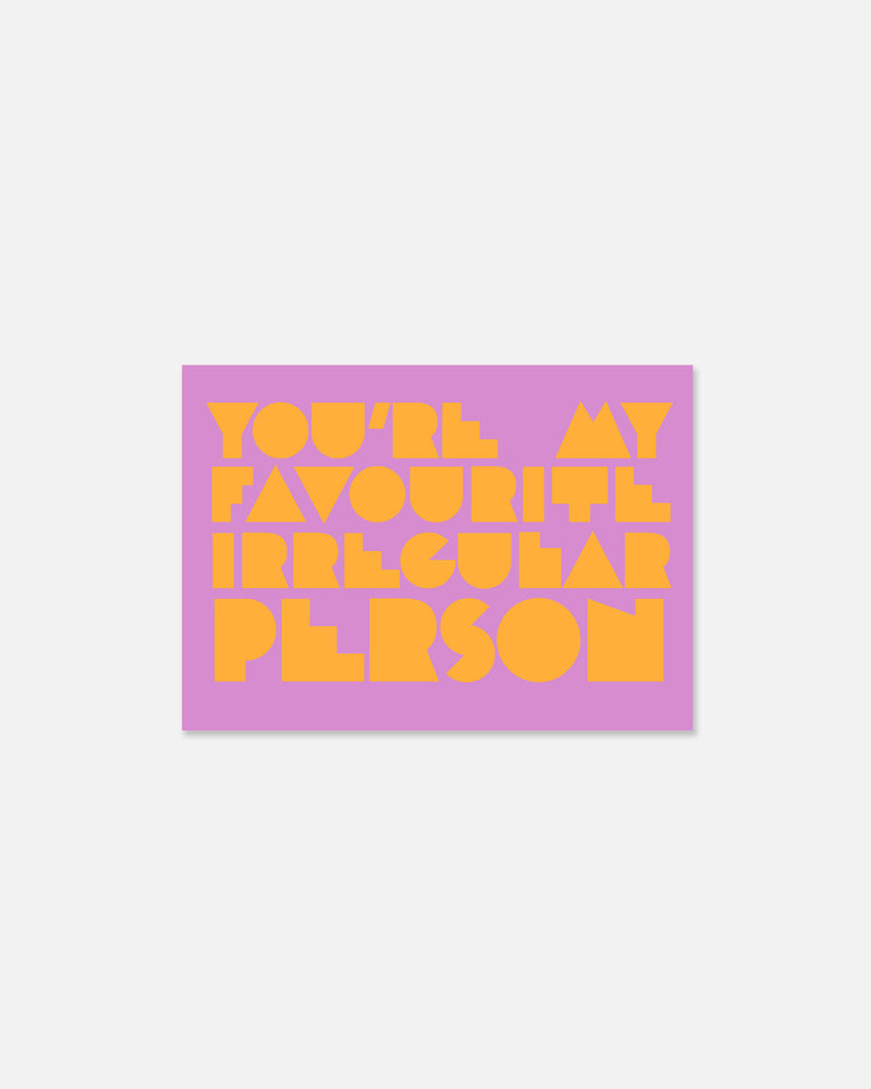 Irregular Greeting Card