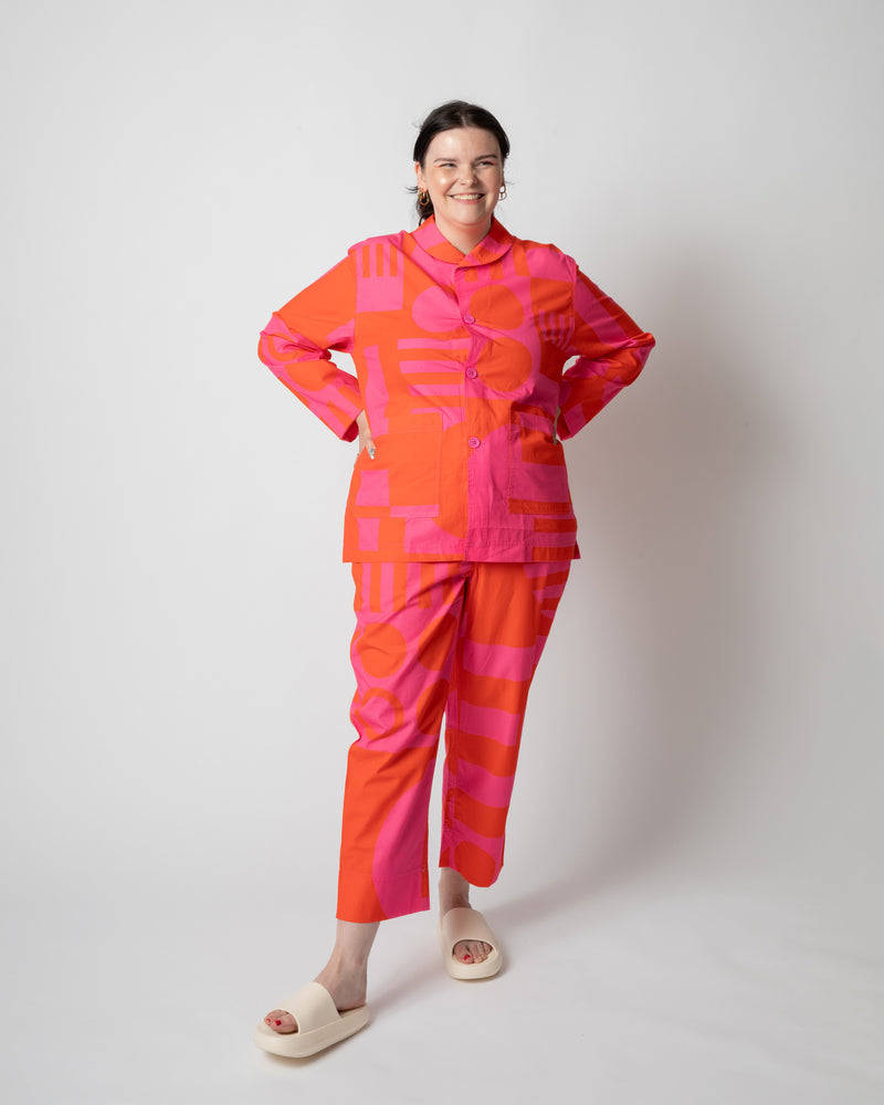 Jumbo Paradox High Waisted Trousers in Hot Pink