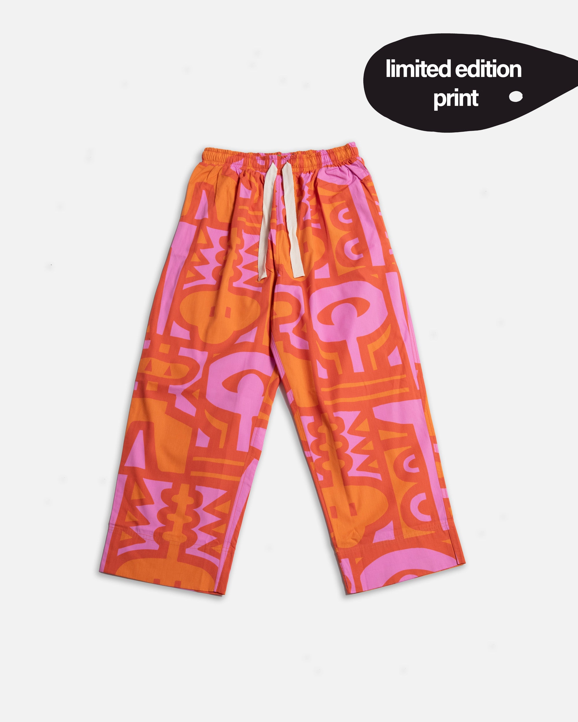 Elasticated Wide Leg Trousers - Chameleon Cayenne