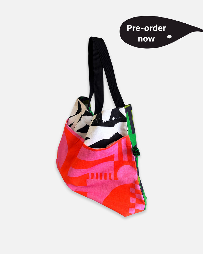 Market Bag in Hot Pink