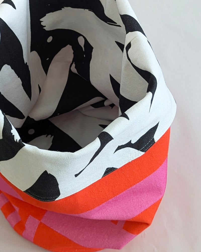 Medium Storage Bag in Hot Pink / Mono