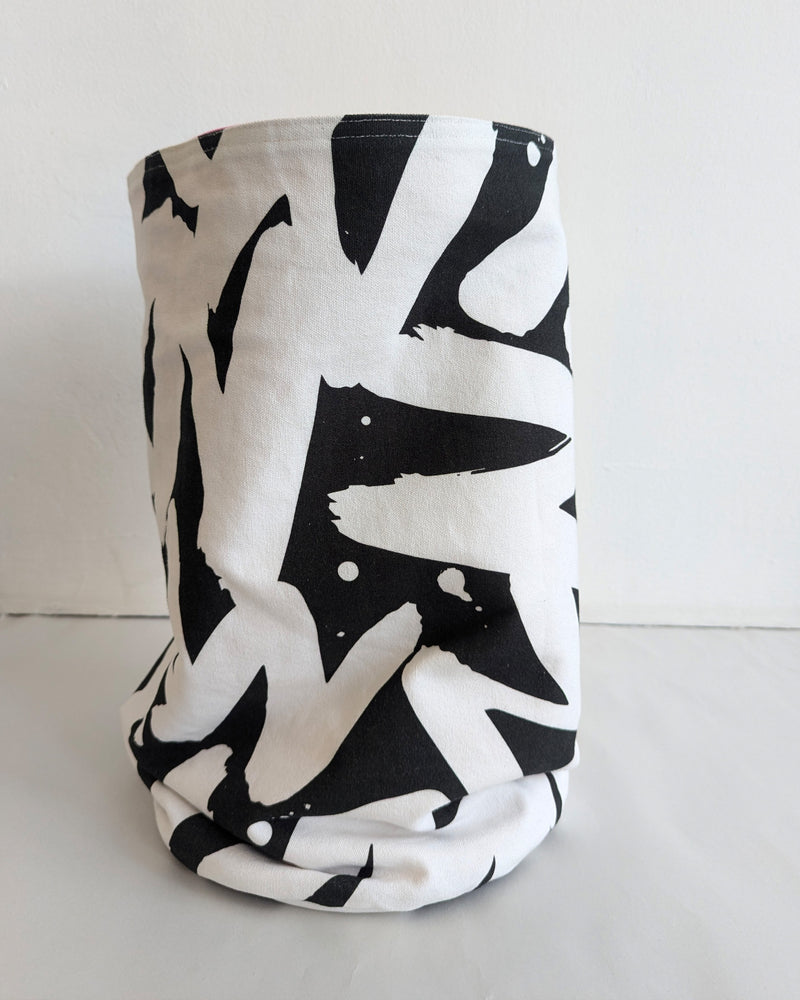 Medium Storage Bag in Hot Pink / Mono