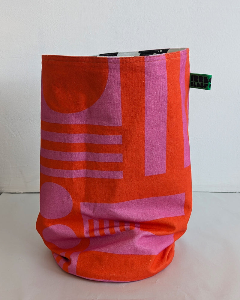 Medium Storage Bag in Hot Pink / Mono