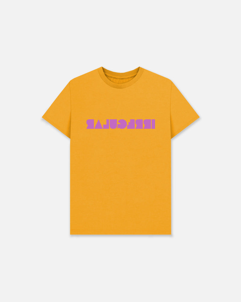 Regular-fit Irregular T-shirt in Mustard