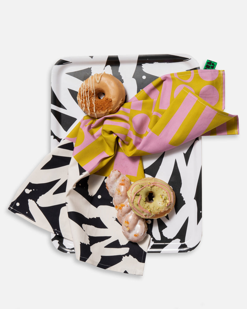 Breakfast Tray in Mono 48 x 37cm