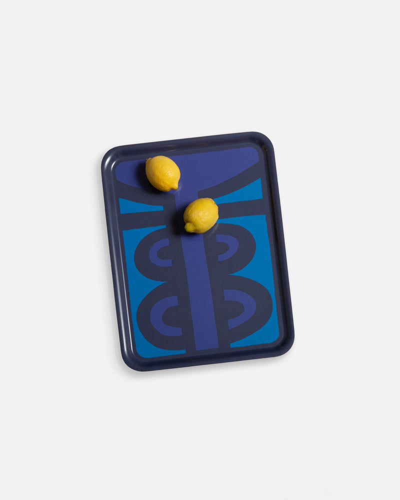 Breakfast Tray in Morgan Blues 48 x 37cm
