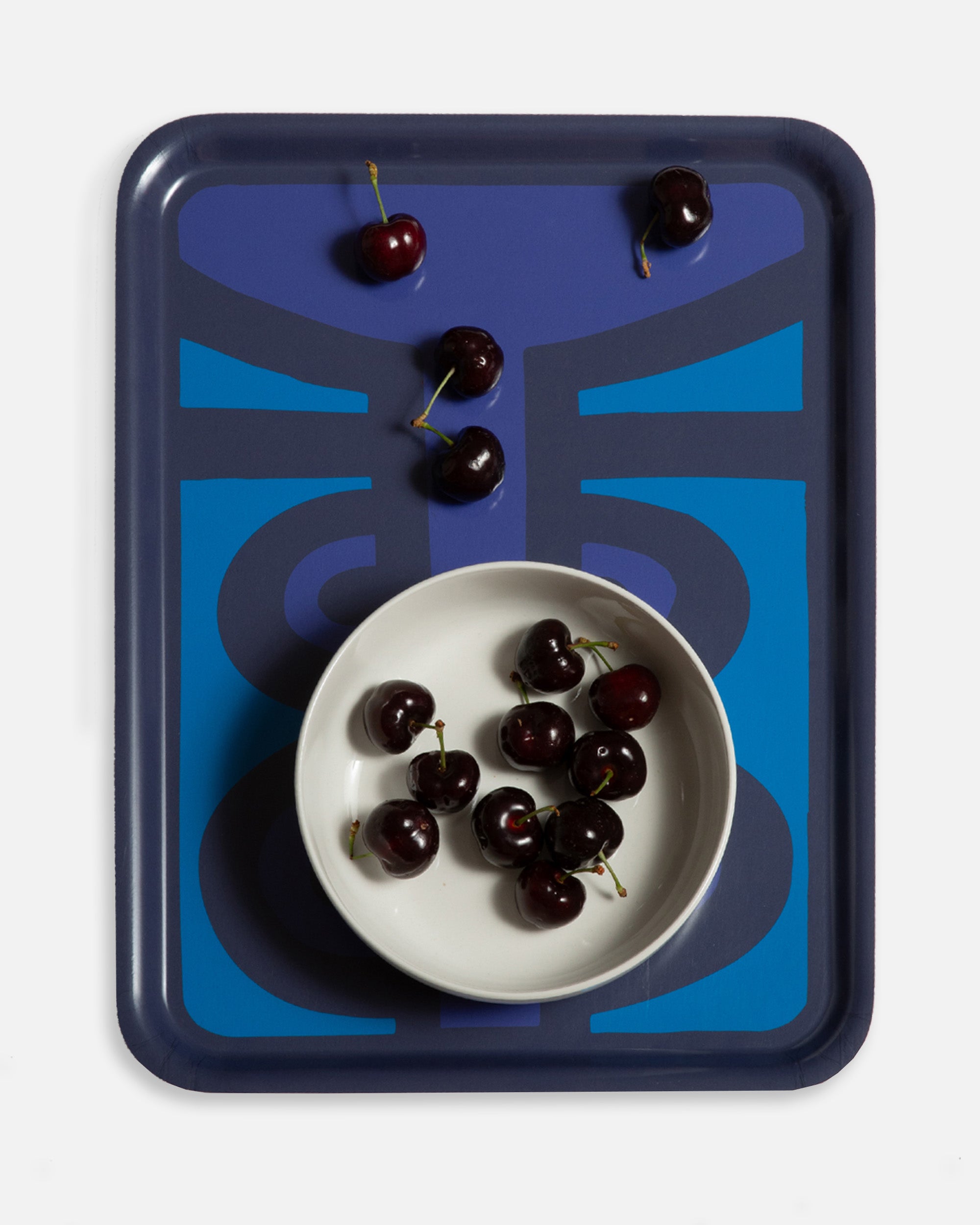 Breakfast Tray in Morgan Blues 48 x 37cm