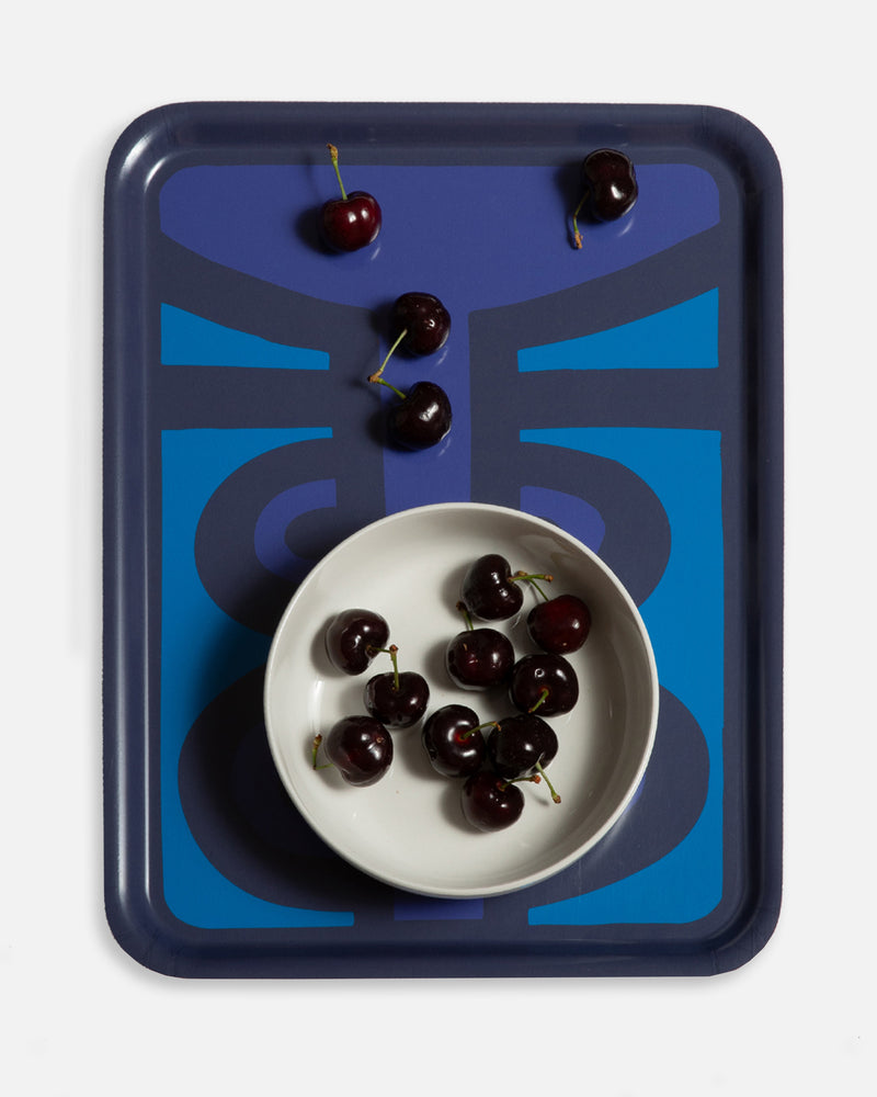 Breakfast Tray in Morgan Blues 48 x 37cm
