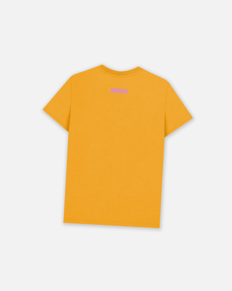 Regular-fit Irregular T-shirt in Mustard