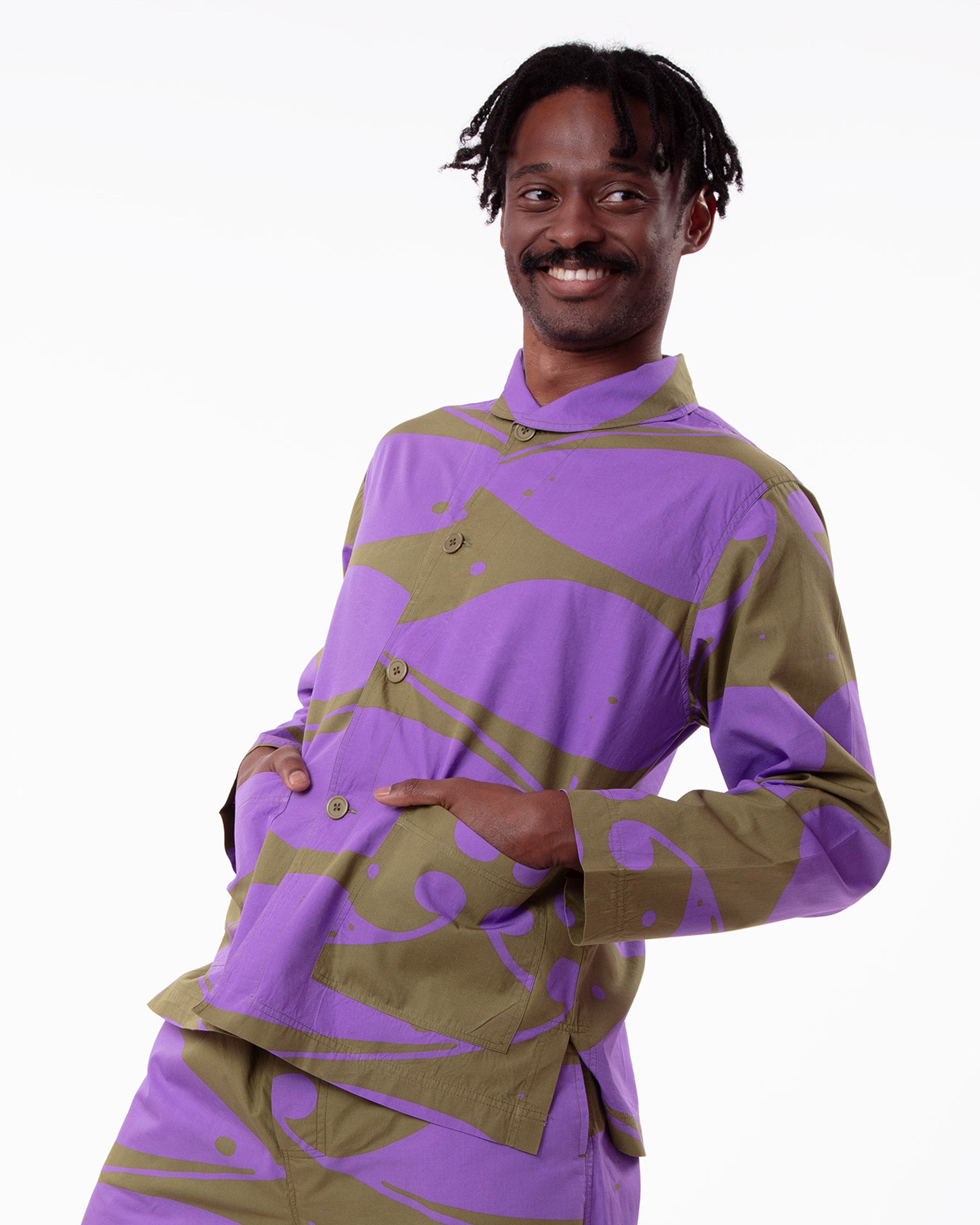 Barbarian Pyjama Jacket in Olive