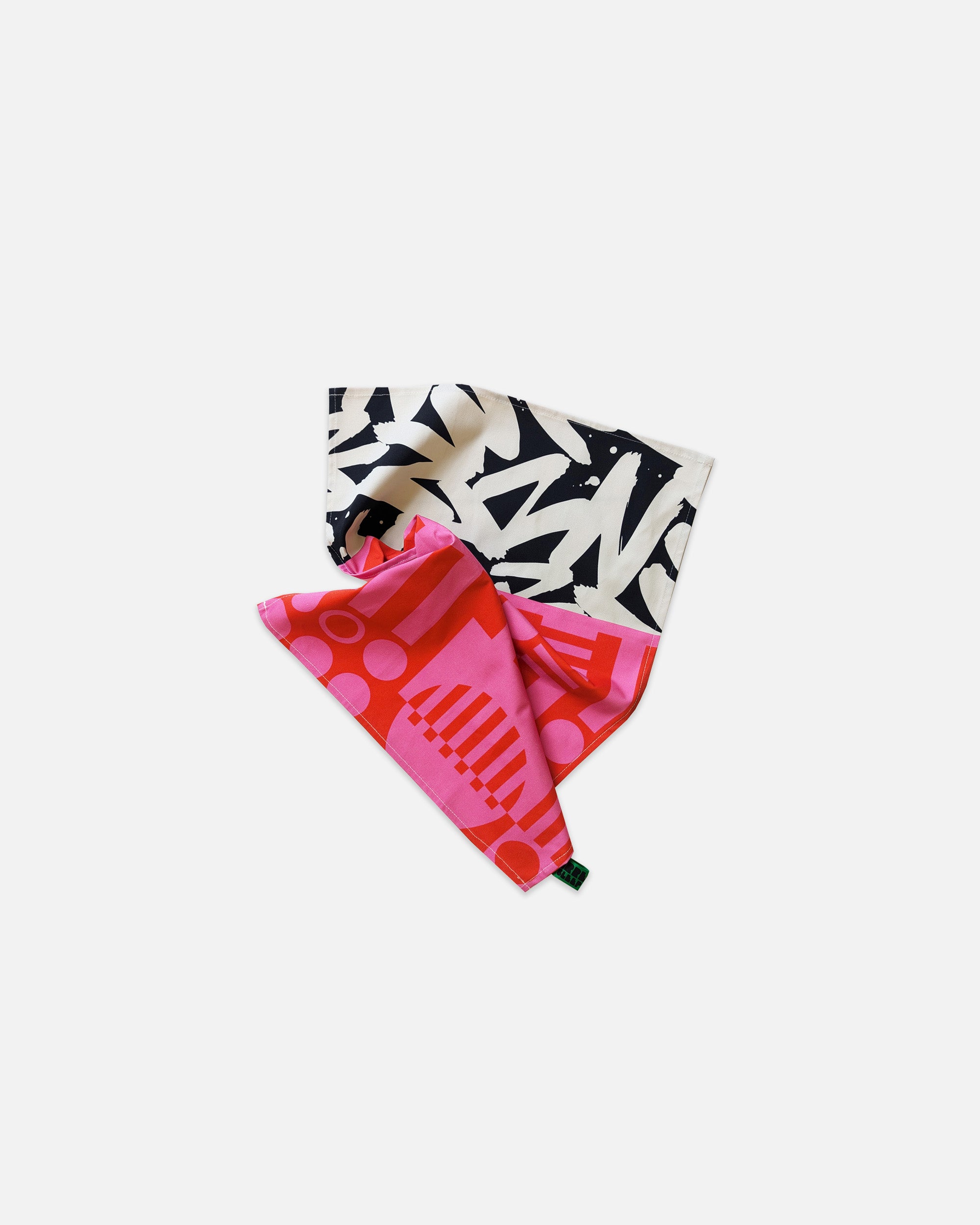 Organic Cotton Tea Towel in Hot Pink