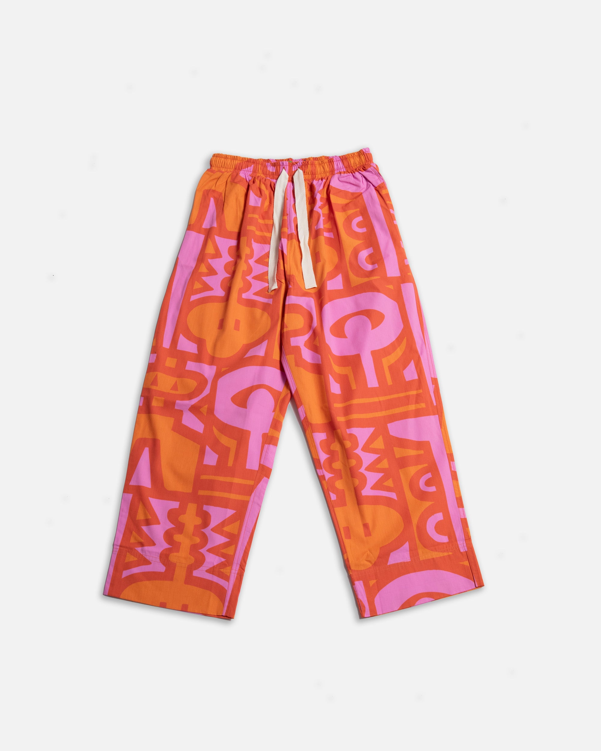 Elasticated Wide Leg Trousers - Chameleon Cayenne