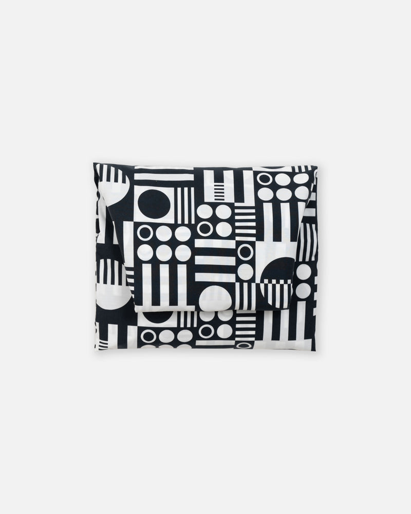Little Paradox Fitted Sheets in Black+White