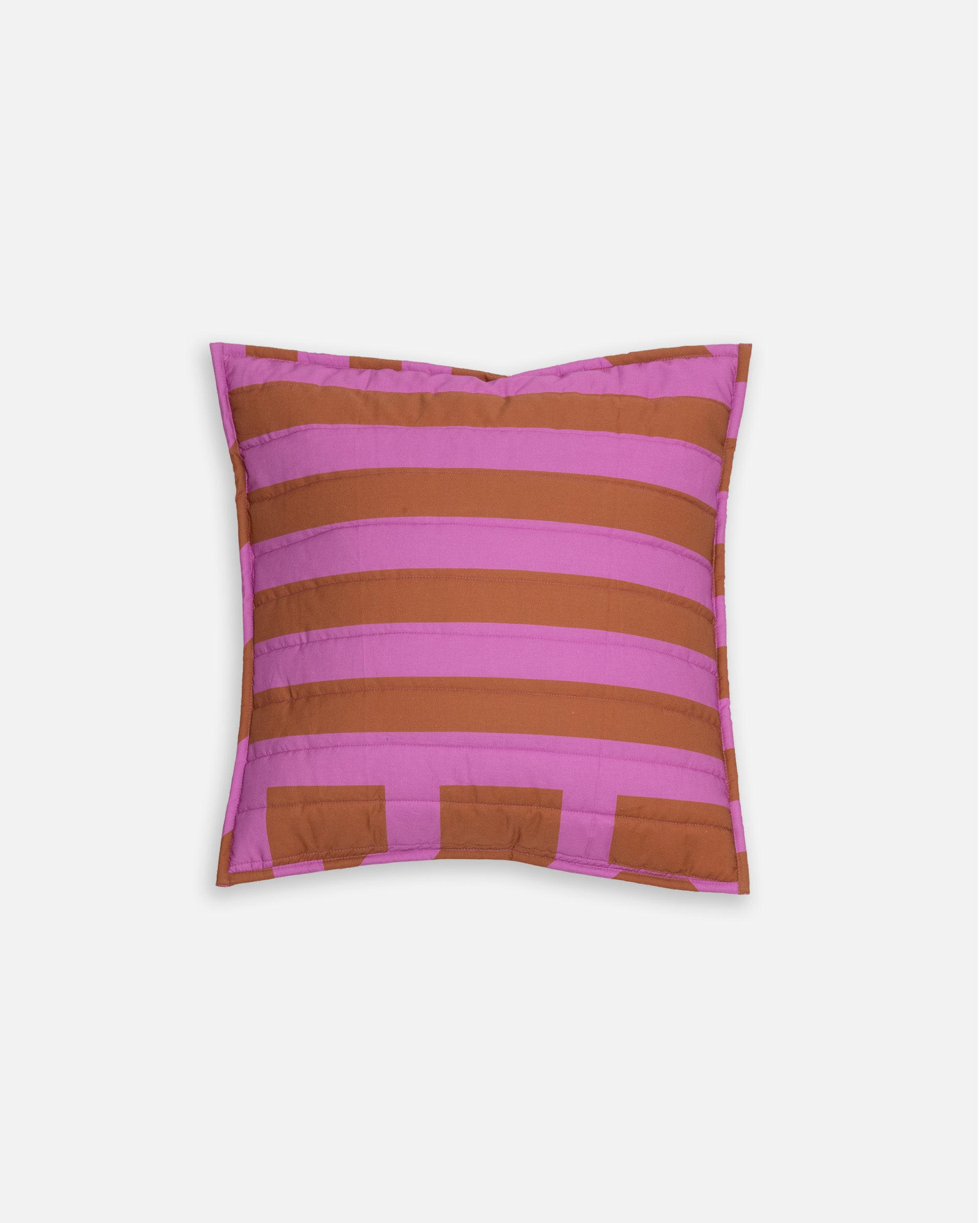 Quilted Cushion Cover in Caramallow