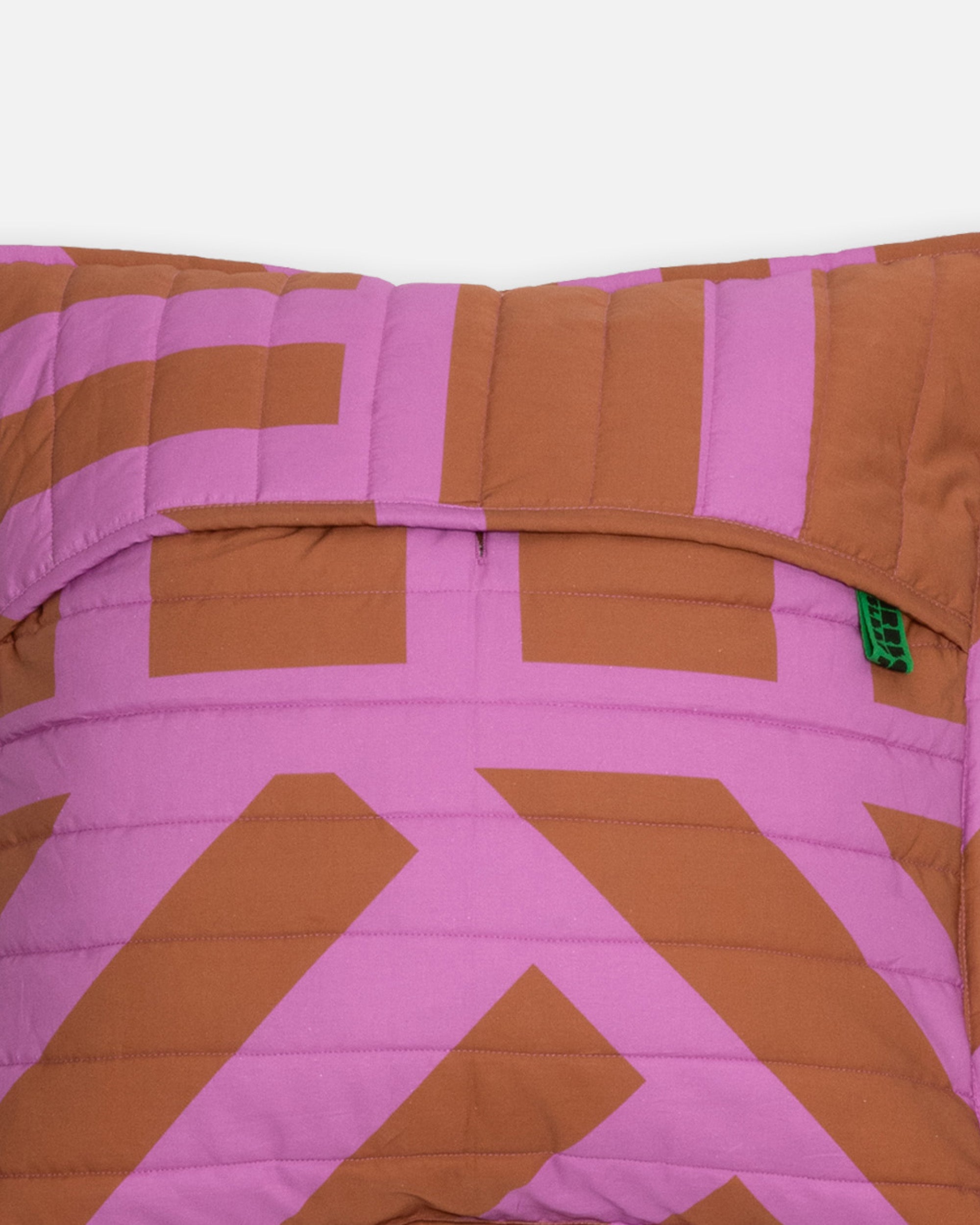 Quilted Cushion Cover in Caramallow