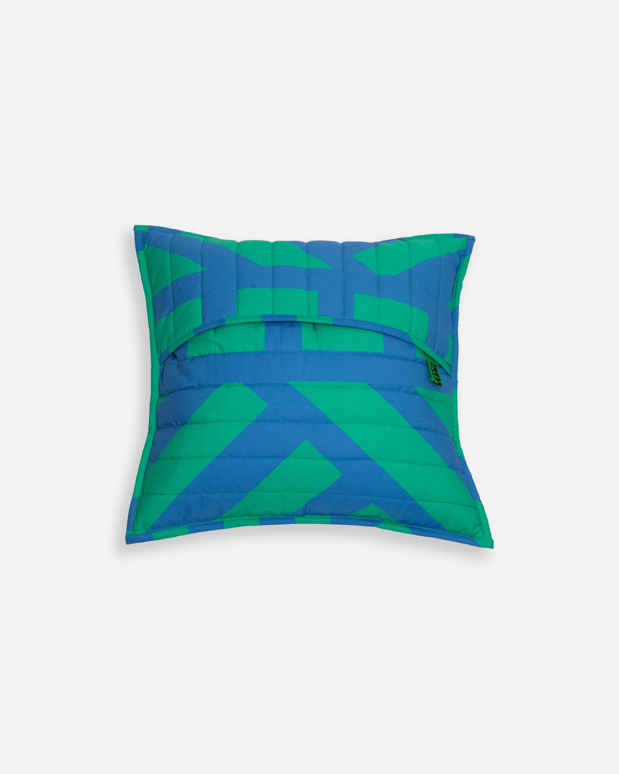Quilted Cushion Cover in Kelly