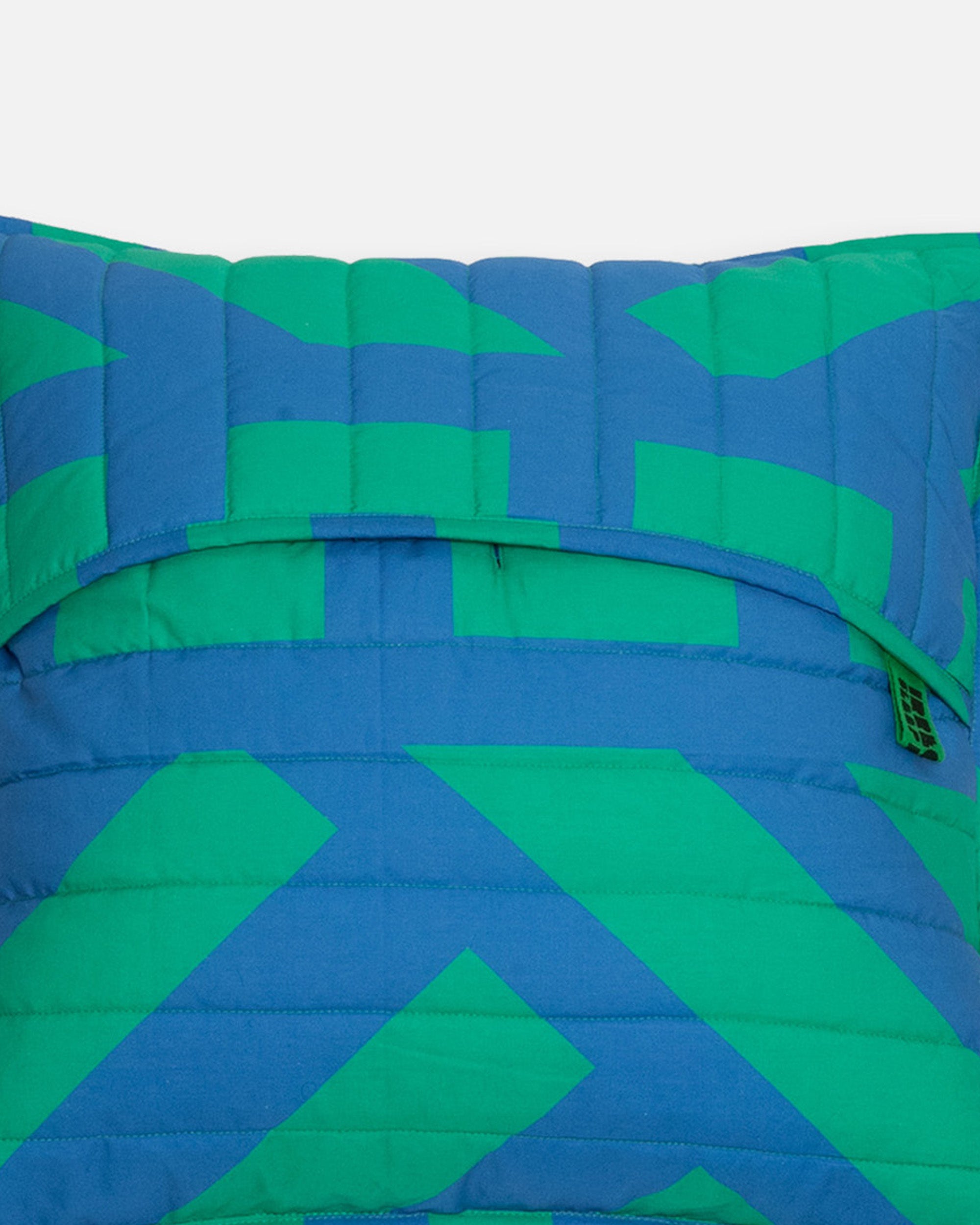 Quilted Cushion Cover in Kelly