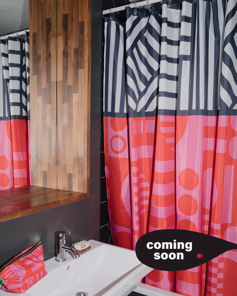 Shower Curtain Hot Pink