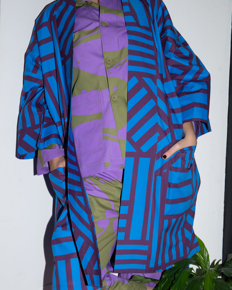 Sidewinder Robe in Blueberry