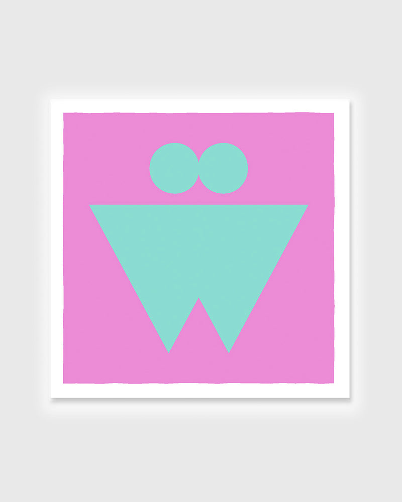 W Greeting Card