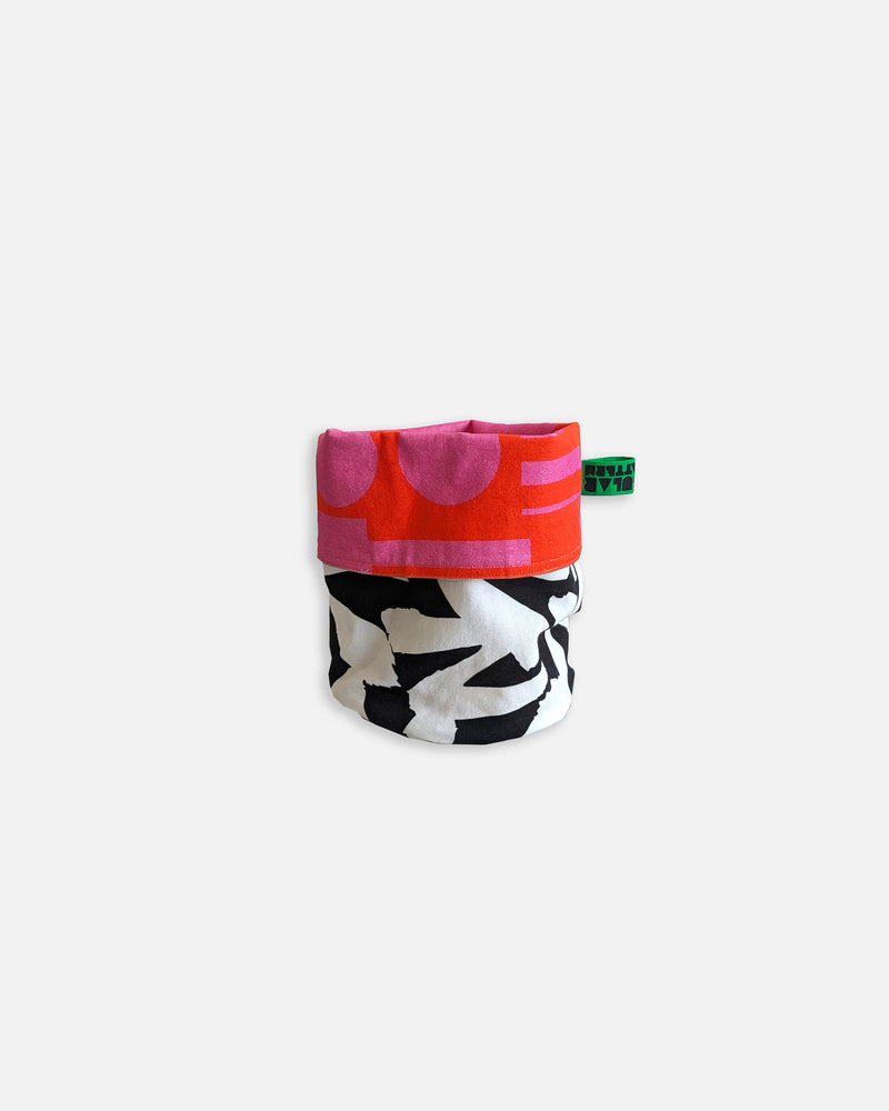 Small Storage Bag in Hot Pink / Mono