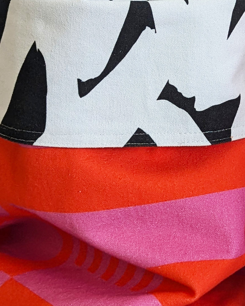 Medium Storage Bag in Hot Pink / Mono