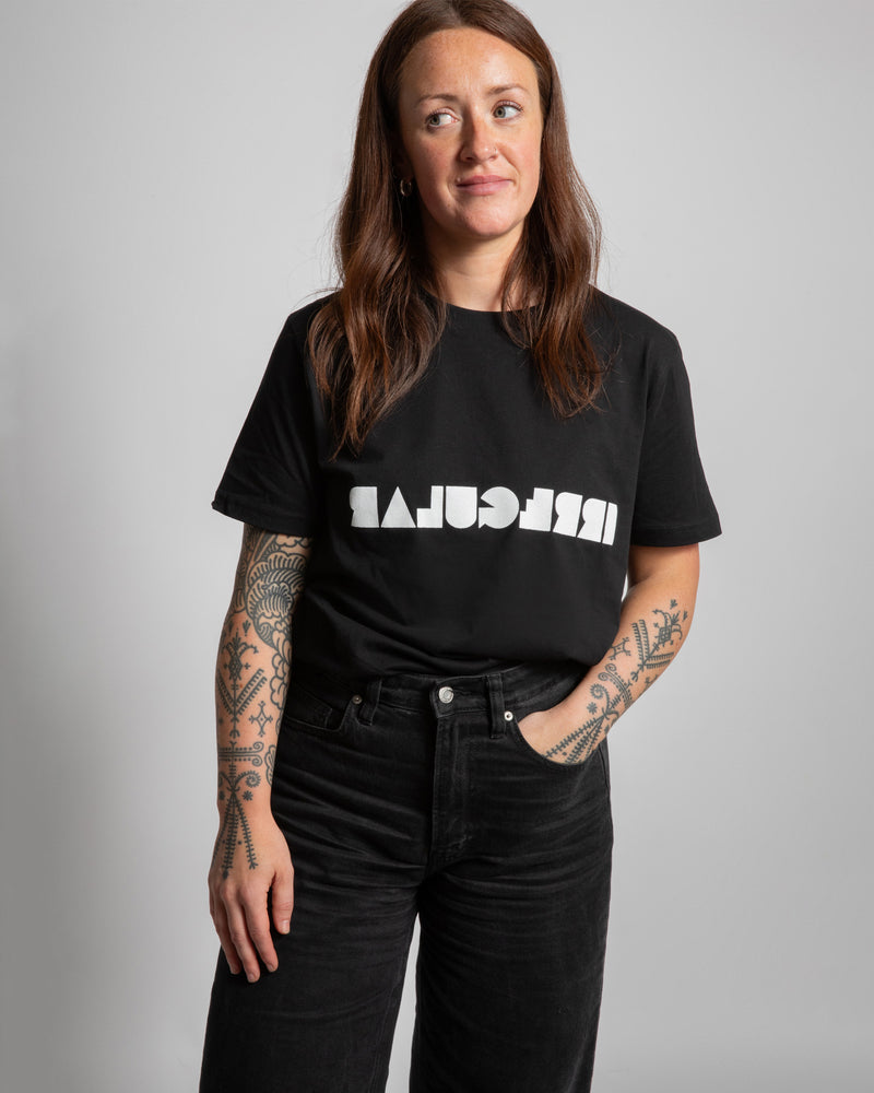 Regular-fit Irregular T-shirt in Black