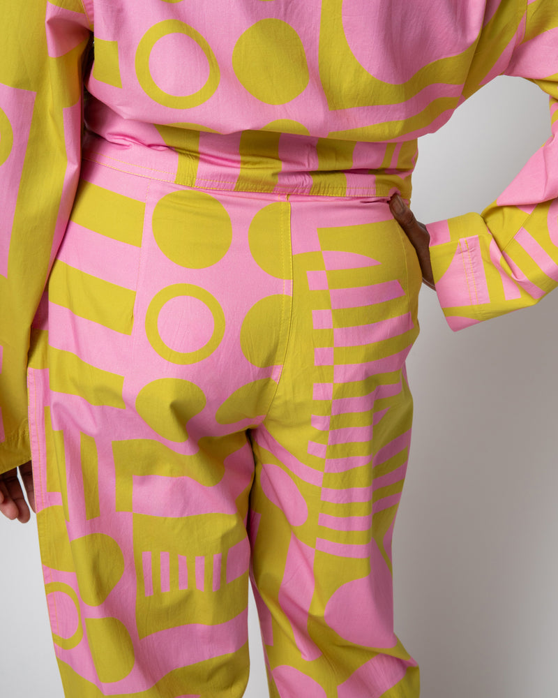 Paradox High Waisted Trousers in Wasabi