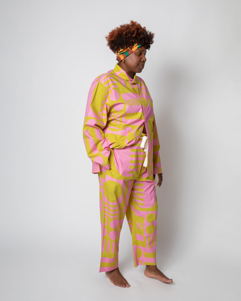 Paradox High Waisted Trousers in Wasabi