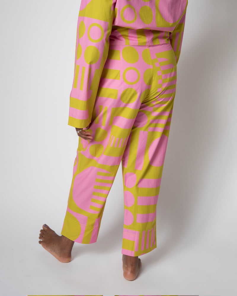 Paradox High Waisted Trousers in Wasabi