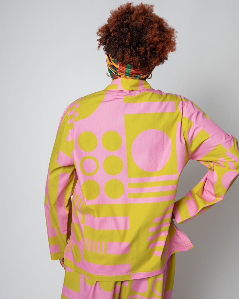 Paradox Pyjama Jacket in Wasabi