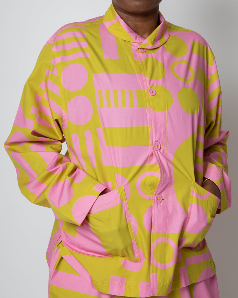 Paradox Pyjama Jacket in Wasabi